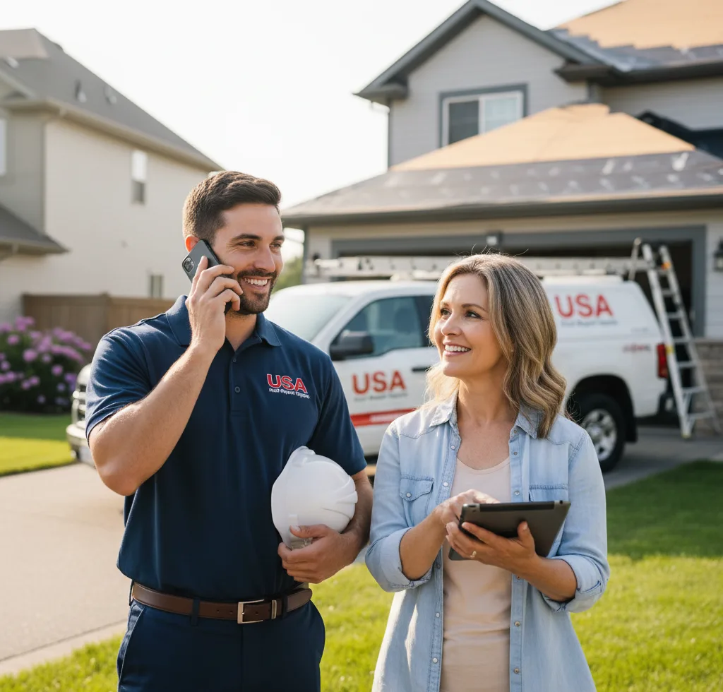 USA Roof Repair Experts customer support in Townsend